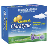 Claratyne儿童过敏和Hayfever浮雕葡萄味30片