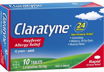 Claratyne过敏和Hayfever浮雕10片