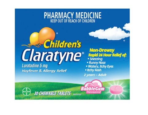 Claratyne Children Dị ứng & Hayfever Bubble Hương vị kẹo cao su 30 viên (EXP: 30/06/2025)