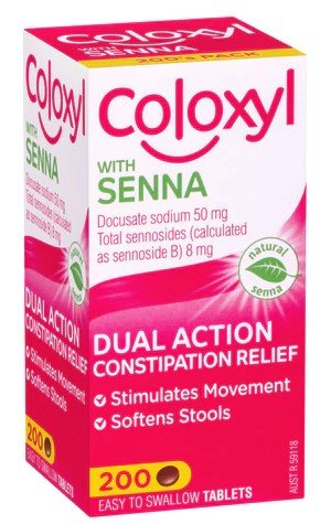 Coloxyl with Senna 200 Tablets - RPP ONLINE