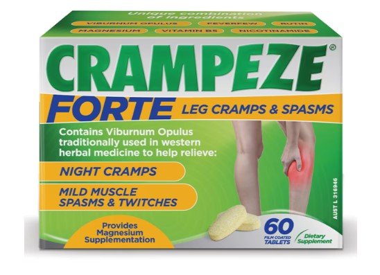 Crampeze Leg Cramps Spasms 60 Capsules - RPP ONLINE