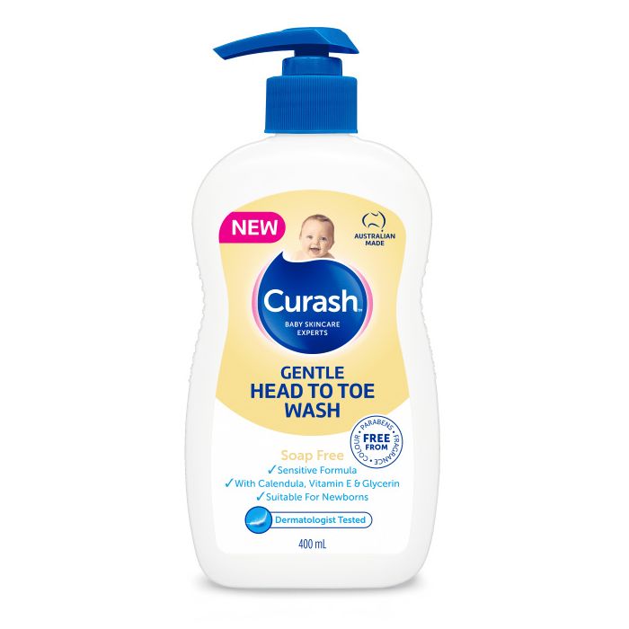 Curash Gentle Head to Toe Wash 400ml (EXP: 20/06/2025)