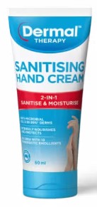 Dermal Therapy Sanitising Hand Cream 60ml