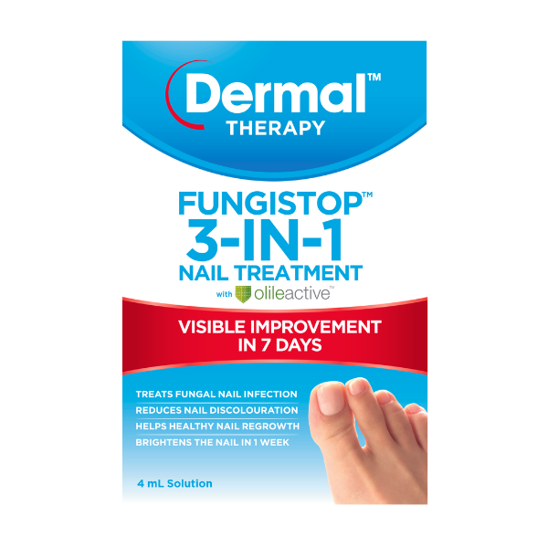 Fungistop การบำบัดผิวหนัง 3-in-1 การรักษาด้วยเล็บ 4ml