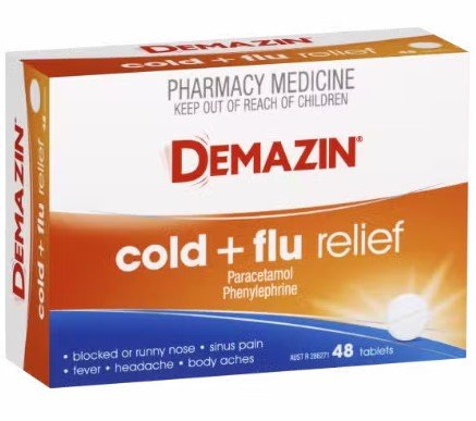 Demazin Cold And Flu Relief 48 Tablets - RPP ONLINE