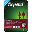 Depend Fitted Briefs for Men & Women 7 Drops Large 8 Pack - RPP ONLINE