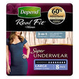 Depend Real Fit Super Underwear For Women 8 Drops Large 8 Pack - RPP ONLINE