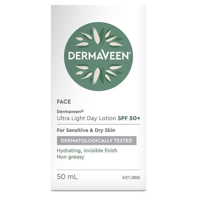 DermaVeen Ultra Light Day Lotion SPF 50+ 50mL - RPP ONLINE