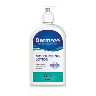 Dermeze Moisturising Lotion Face and Body Bottle 500ml - RPP ONLINE