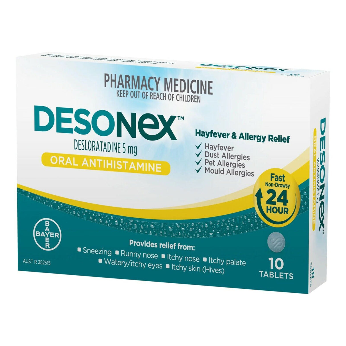 Desonex Hayfever and Allergy Relief 10 Tablets