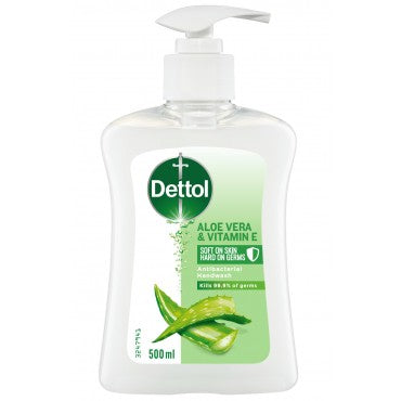 Dettol ว่านหางจระเข้และวิตามิน E 500 มล.