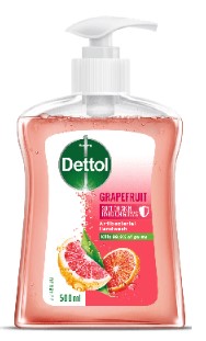 Dettol Grapefruit Antibacterial handwash 500ml (EXP: 30/01/2025)