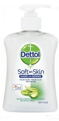 Dettol Soft on Skin Liquid Hand Wash Aloe Vera and Vitamin E 250ml - RPP ONLINE