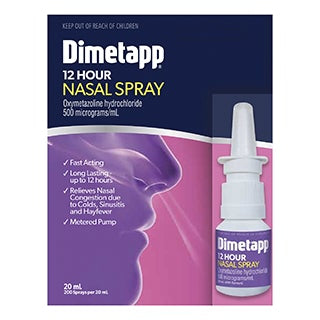 Dimetapp 12 ชั่วโมงพ่นจมูก 20ml (EXP: 30/03/2025)