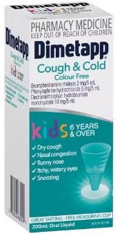 Dimetapp Kids Cough And Cold Elixir Colour Free 200ml - RPP ONLINE