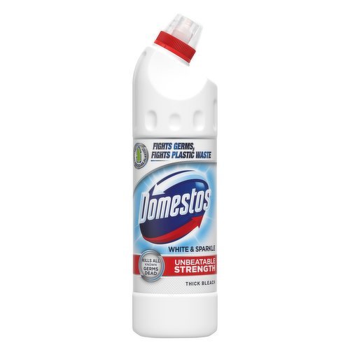 Domestos White & Sparkle Unbeatable Strength Thick Bleach 750ml - RPP ONLINE