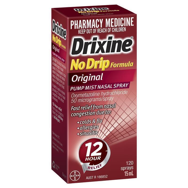 Drixine Original No Drip Nasal Spray 15ml