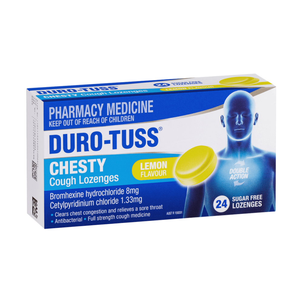 Duro-Tuss Chesty Cough Lozenges Lemon 24