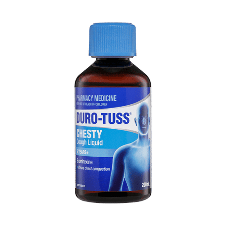 Duro - Tuss Chesty Cough Liquid 6+ Years 200mL - RPP ONLINE