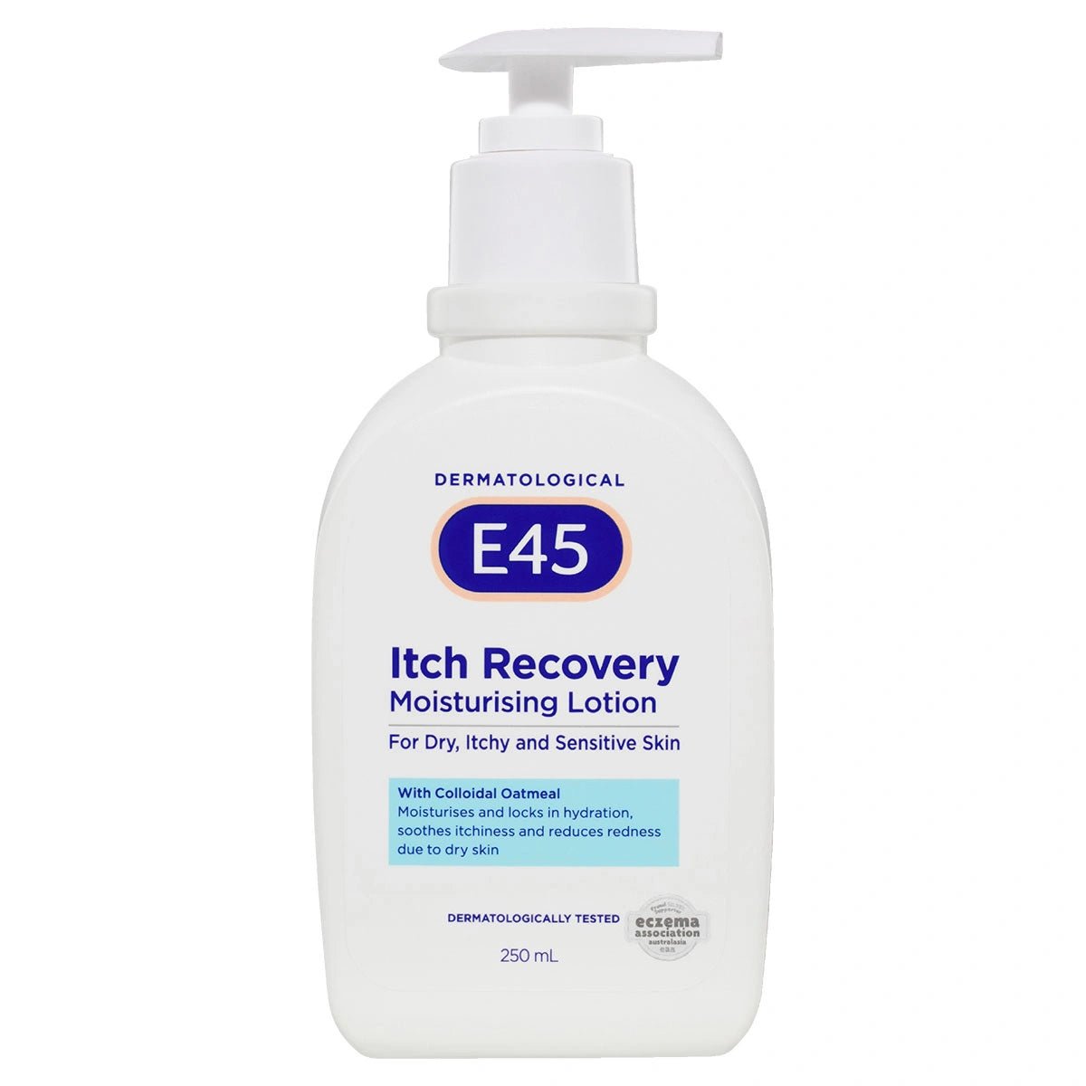 E45 Dermatological Itch Recovery Moisturising Lotion Pump 250ml - RPP ONLINE