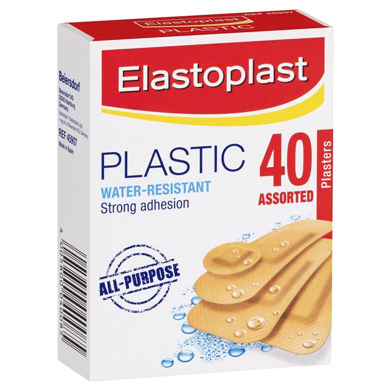 Elastoplast Plastic Strip Assorted 40 Pack