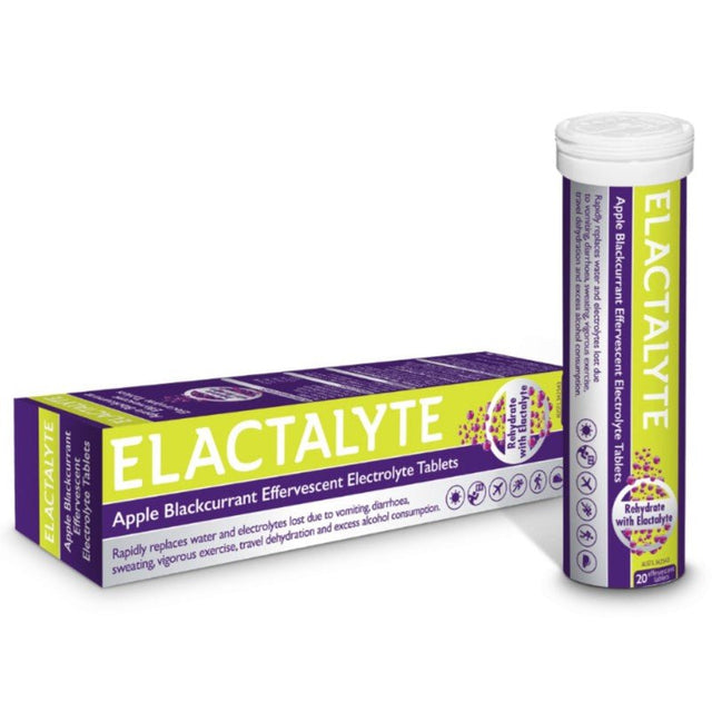 Elactalyte Apple Blackcurrant 20 Effervescent Tablets (EXP: 30/09/2024) - RPP ONLINE