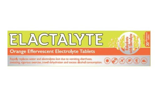 Elactalyte Orange 20 Effervescent Tablets