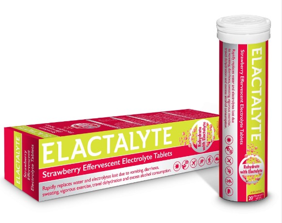 Elactalyte Strawberry 20 Effervescent Tablets