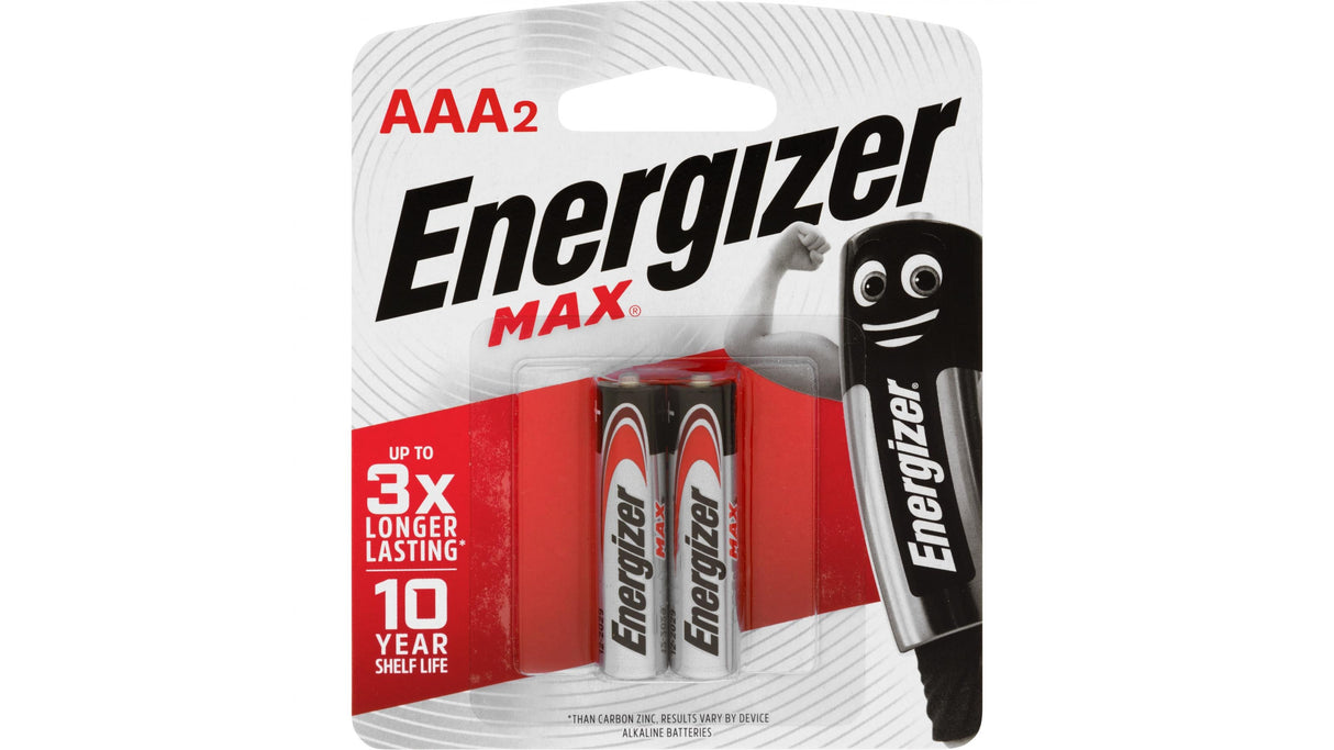 Energizer Max AAA Batteries 2 Pack