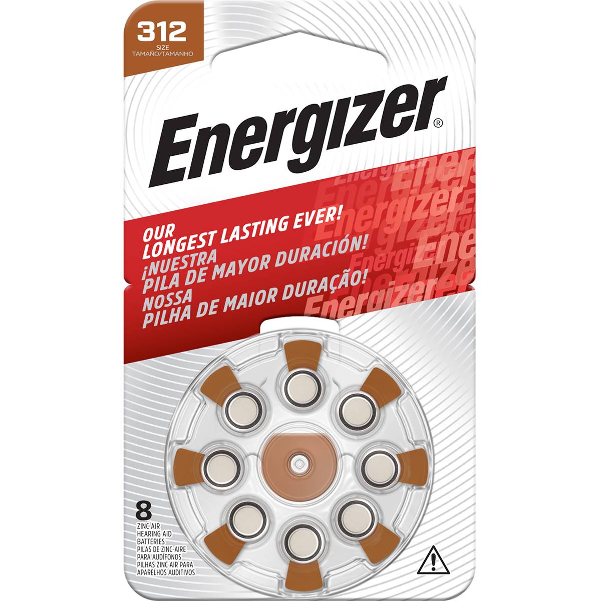 Energizer เครื่องช่วยฟังแบตเตอรี่ 8 แพ็ค