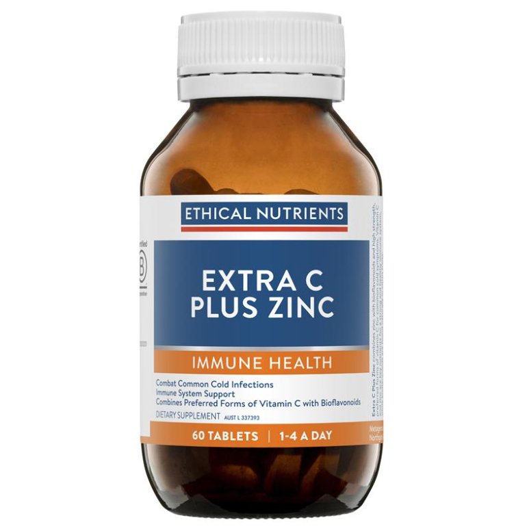 Ethical Nutrients Extra C Plus Zinc 60 Tablets - RPP ONLINE