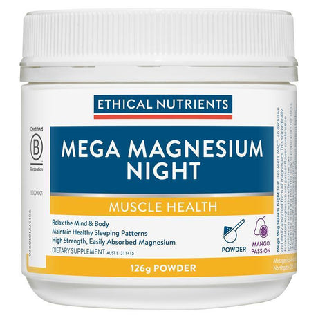 Ethical Nutrients Mega Magnesium Night 126g - RPP ONLINE