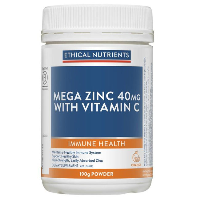 Ethical Nutrients Mega Zinc with Vitamin C Orange 190g - RPP ONLINE