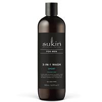 Sukin 3-in-1 For Men Sports 500mL