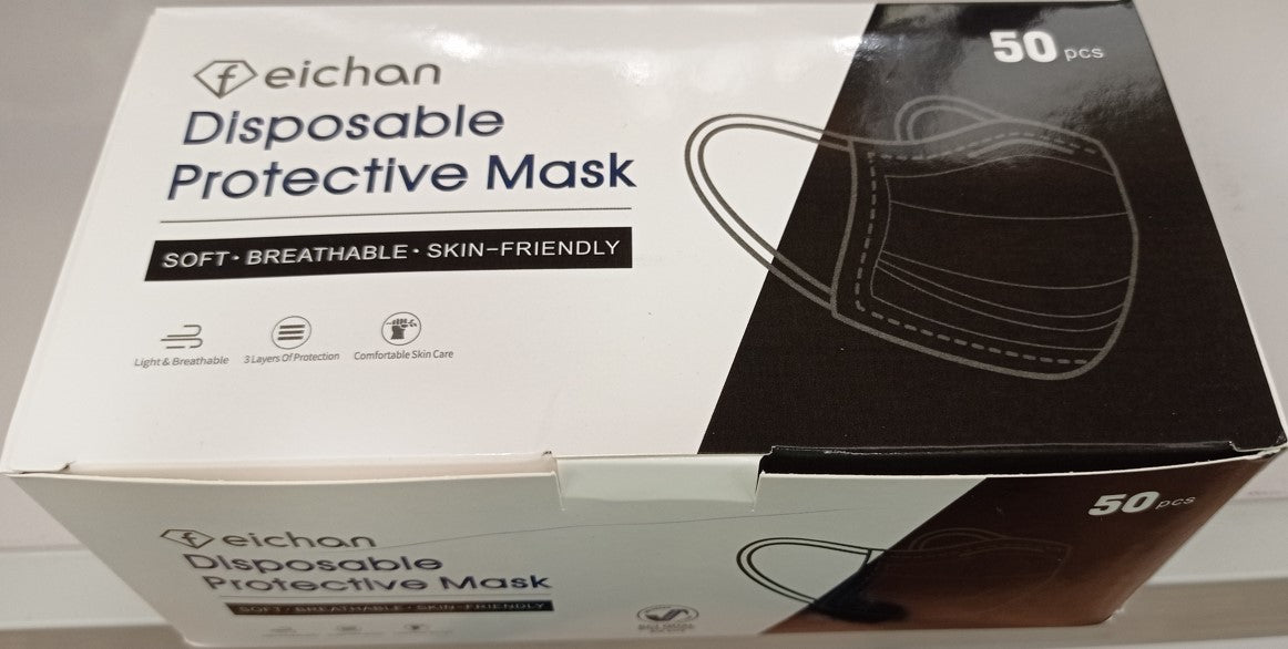 Feichan Disposable Protective Mask 50 Pieces - RPP ONLINE