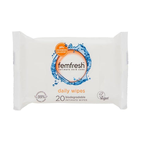 Femfresh Intimate Skin Care Daily Wipes 20 Wipes - RPP ONLINE