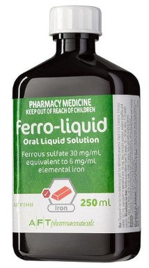 สารละลายของเหลวในช่องปาก ferro-liquid 250ml