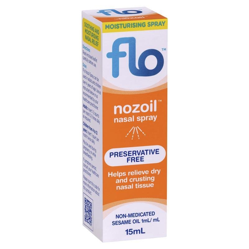 Flo Nozoil Nasal Spray Sesame Seed Oil15ml - RPP ONLINE