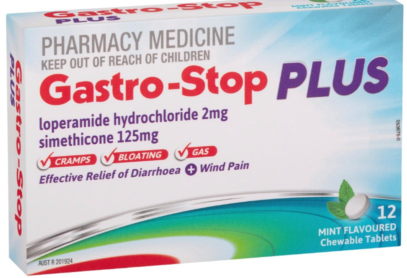 Gastro-Stop Plus ยาเม็ดเคี้ยวรส 12 มิ้นต์