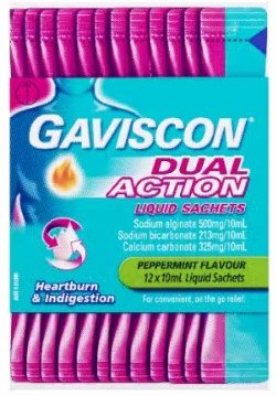 Gaviscon Dual Action Liquid Sachets 12 x 10ml - RPP ONLINE