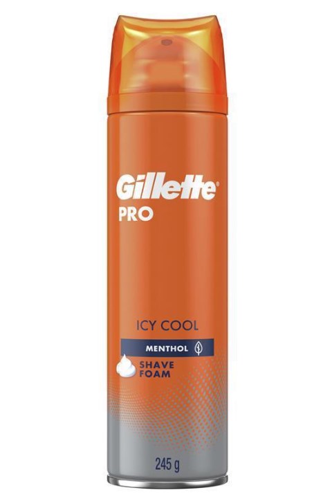 Gillette Pro Shave Foam冰冷冷卻245克