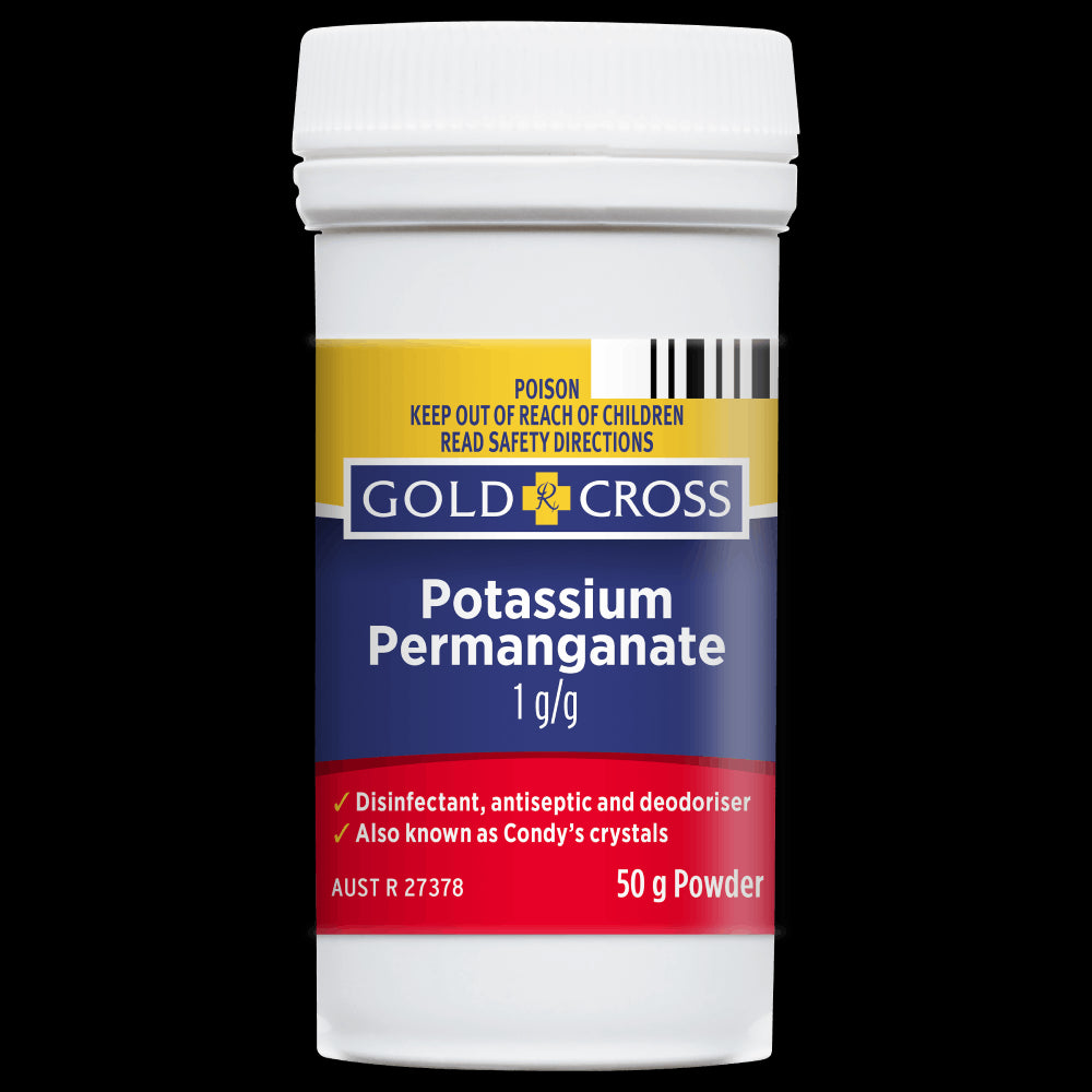 Gold Cross Potassium Permanganate 50g Powder