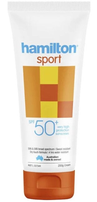 Hamilton Sport SPF50+ Sunscreen 200g