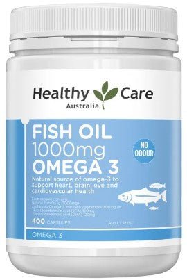 Healthy Care Fish Oil 1000mg Omega - 3 400 Capsules - RPP ONLINE