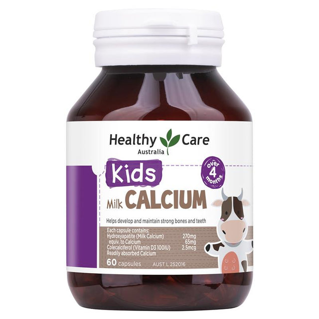 Healthy Care Kids Milk Calcium 60 Capsules - RPP ONLINE