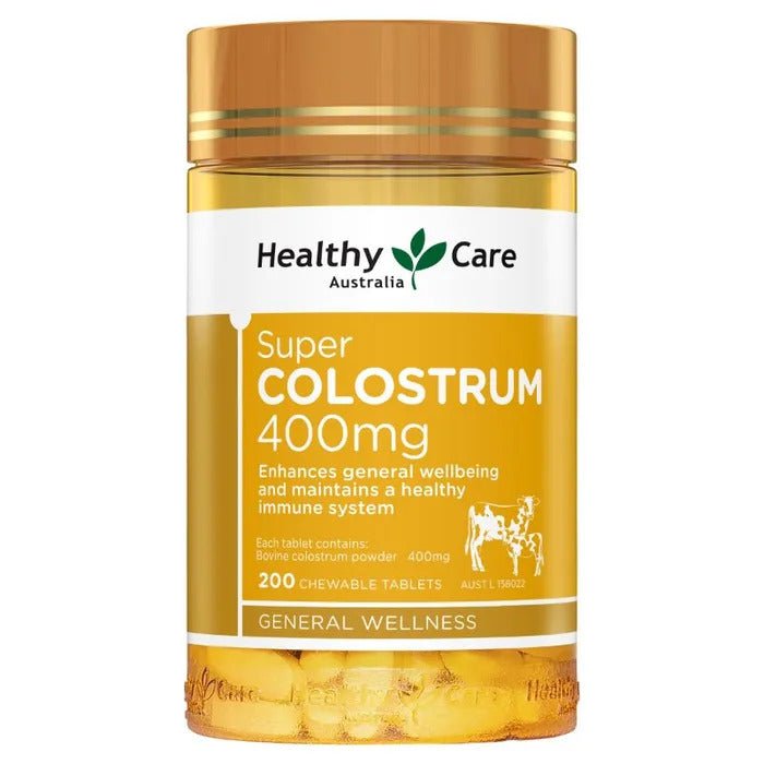 Healthy Care Super Colostrum 400mg 200 Tablets - RPP ONLINE