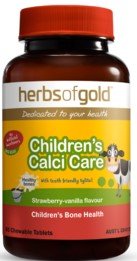 Herbs of Gold Children's Calci Care Strawberry - Vanilla 60 Tablets - RPP ONLINE