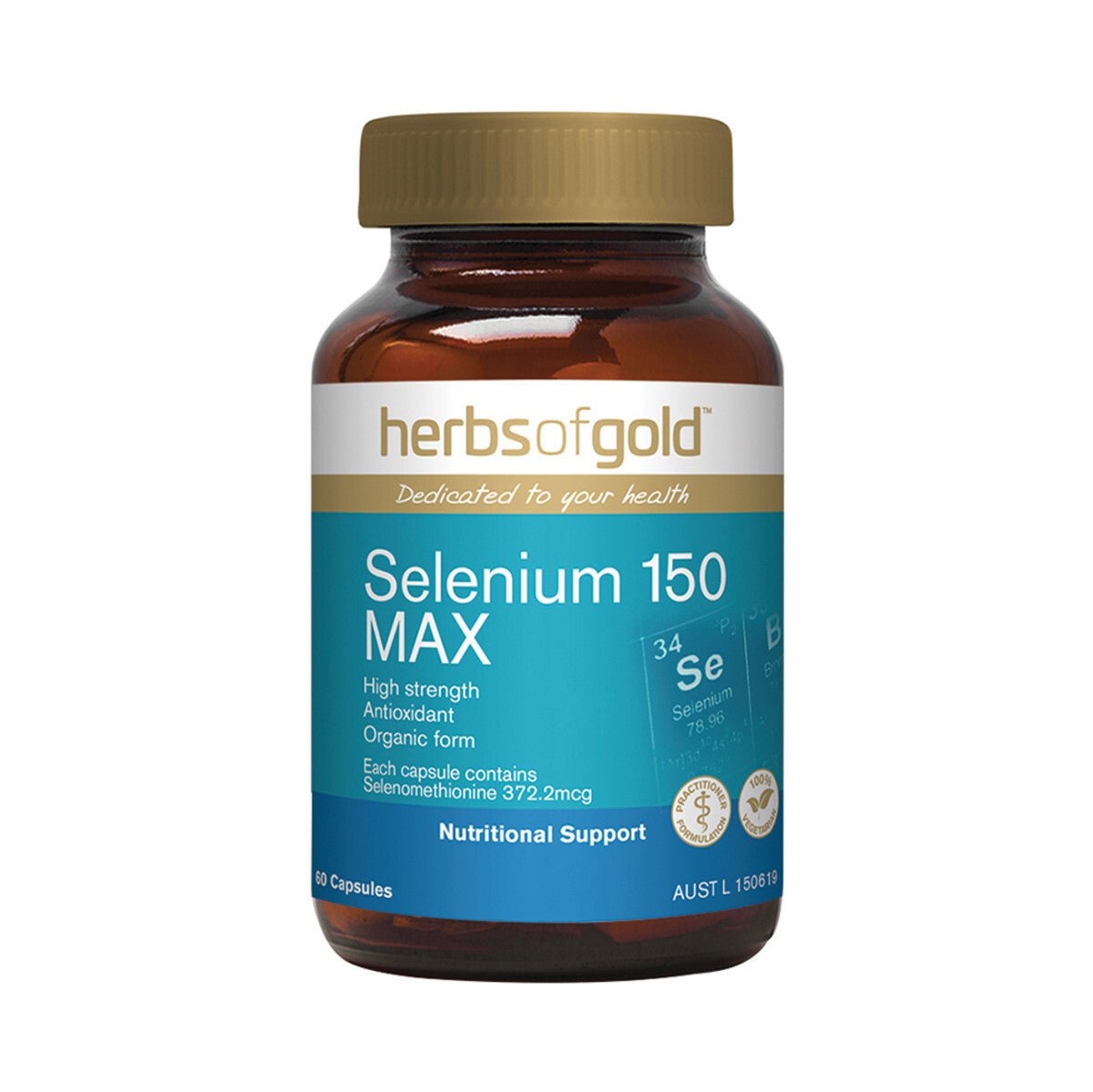 Herbs of Gold Selenium 150 MAX 60 Capsules - RPP ONLINE