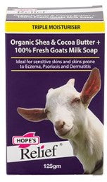 Hope's Relief Goats Milk, Shea and Cocoa Butter Soap 125g