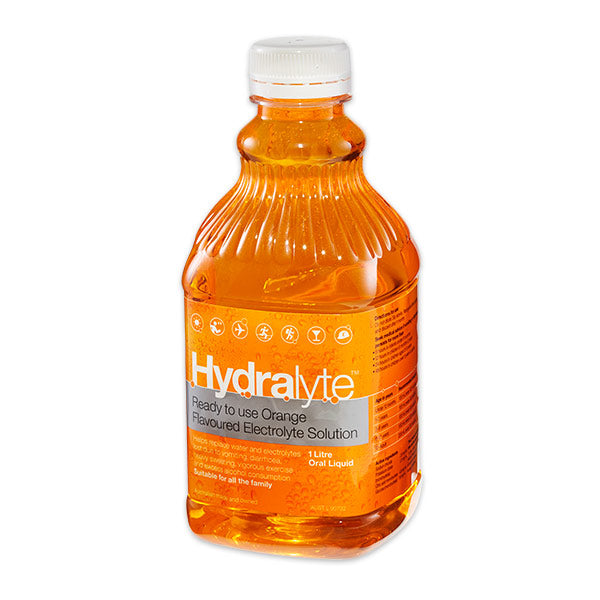 Hydralyte Ready to use Orange Flavoured Electrolyte Solution 1L (EXP: 30/03/2025)